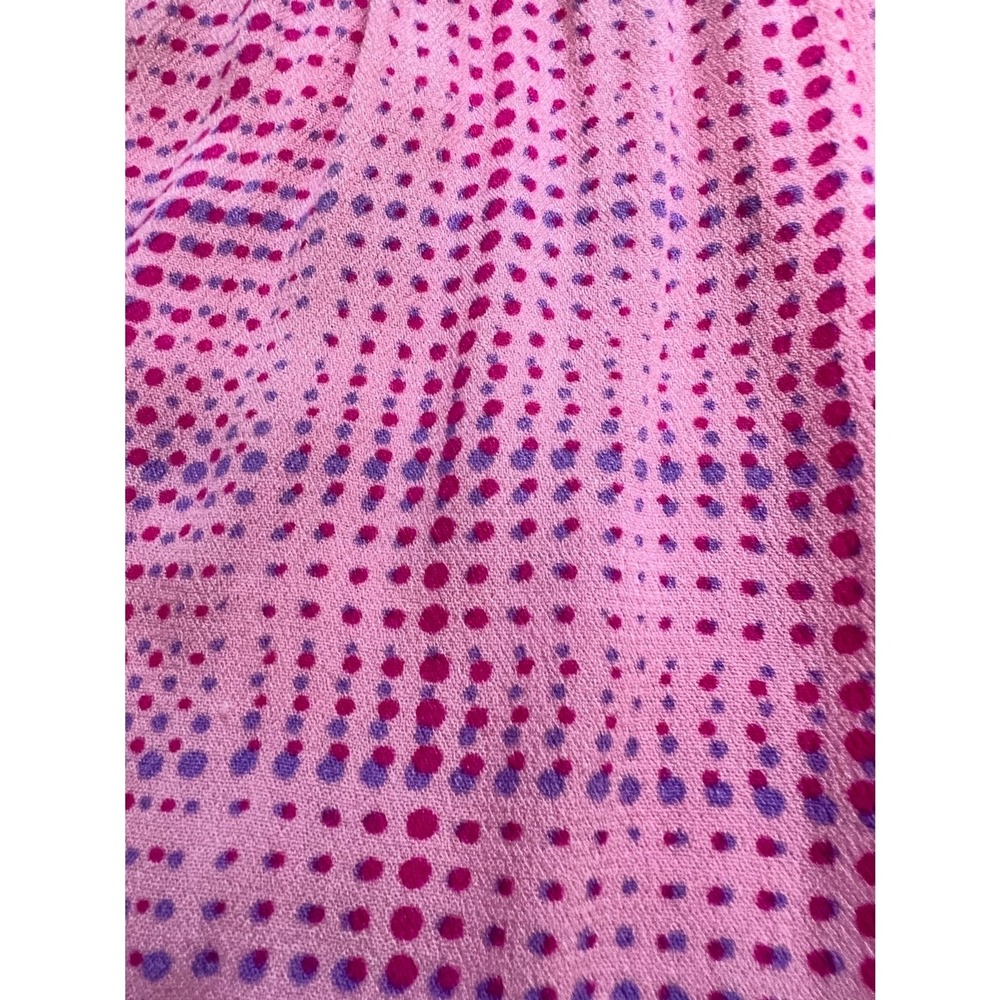BP . Smocked Bodice Romper in‎ Pink Geodot Plaid Size Medium - Picture 6 of 7